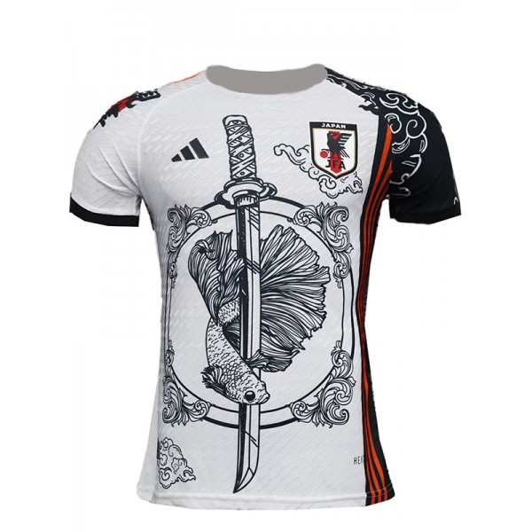 Japan special edition jersey palyer white black soccer uniform men's sports football kit top shirt 2024-2025